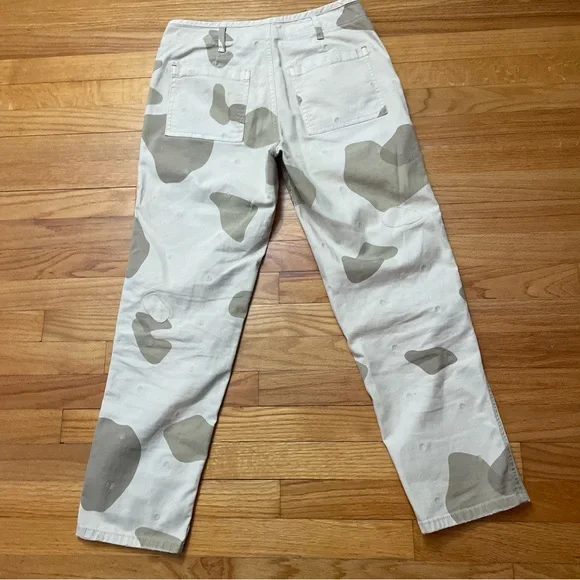 Anthropologie Pilcro The Wanderer Camo patchwork embroidered Utility Pants B2 - Picture 8 of 8